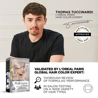 L&#039;Oréal Paris Préférence Le Blonding Toner Farba do włosów dla kobiet 60 ml Odcień Platinum Pearl