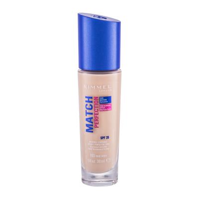 Rimmel London Match Perfection SPF20 Podkład dla kobiet 30 ml Odcień 103 True Ivory