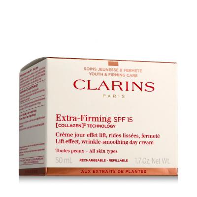 Clarins Extra-Firming Day Cream All Skin Types, SPF15 Krem do twarzy na dzień dla kobiet 50 ml