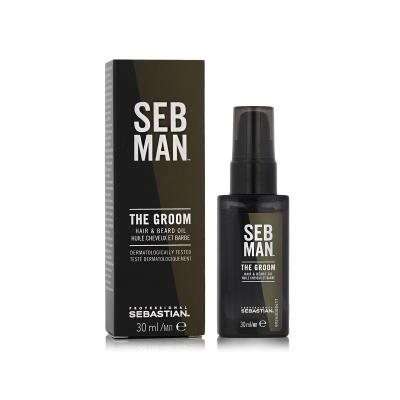 Sebastian Professional Seb Man The Groom Hair &amp; Beard Oil Olejek do włosów dla mężczyzn 30 ml