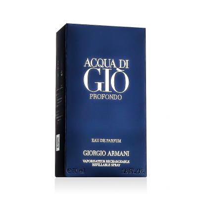 Giorgio Armani Acqua di Giò Profondo 2024 Woda perfumowana dla mężczyzn Do napełnienia 50 ml