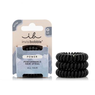 Invisibobble Power Performance Hair Spiral Gumka do włosów dla kobiet Odcień True Black - černá Zestaw
