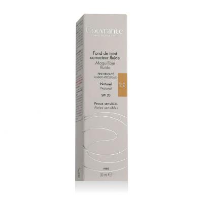 Avene Couvrance Fluid Foundation Corrector SPF20 Podkład dla kobiet 30 ml Odcień 2.0 Natural