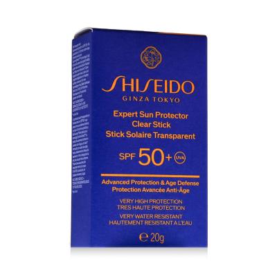 Shiseido Expert Sun Protector Clear Stick SPF50+ Preparat do opalania twarzy 20 g