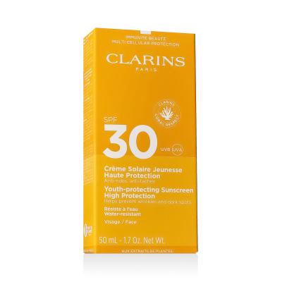 Clarins Sun Care Youth-Protecting Face Sunscreen SPF30 Preparat do opalania twarzy dla kobiet 50 ml