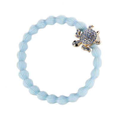 By Eloise London Bling Charms Gold Diamanté Turtle Gumka do włosów dla kobiet 1 szt Odcień Sky Blue