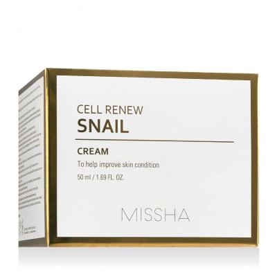 Missha Super Aqua Cell Renew Snail Cream Krem do twarzy na dzień 50 ml