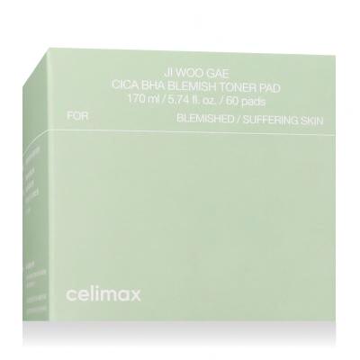 Celimax Ji Woo Gae Cica BHA Blemish Toner Pad Wody i spreje do twarzy 60 szt