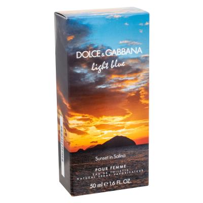 Dolce&amp;Gabbana Light Blue Sunset in Salina Woda toaletowa dla kobiet 50 ml Uszkodzone pudełko