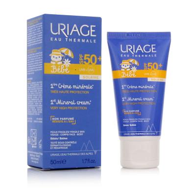 Uriage Bébé 1st Mineral Cream SPF50+ Preparat do opalania ciała dla dzieci 50 ml