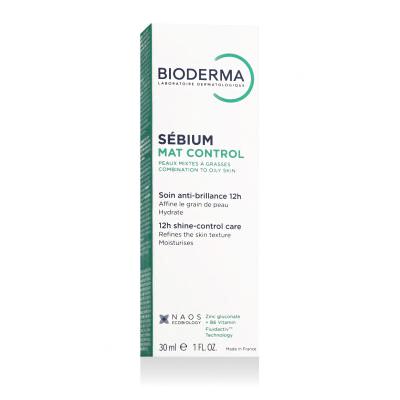 BIODERMA Sébium Mat Control 12h Shine-Control Care Krem do twarzy na dzień dla kobiet 30 ml
