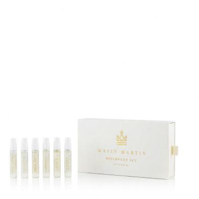 Matin Martin Discovery Set Zestaw EDP Illusion 2 ml + EDP El Dorado 2 ml + EDP Raa'd 2 ml + EDP Amber Wave 2 ml + EDP Santorini 2 ml + EDP Crown 2 ml