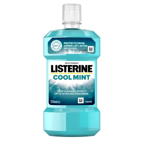 Listerine Cool Mint płyn do płukania ust odświeżający oddech 250 ml