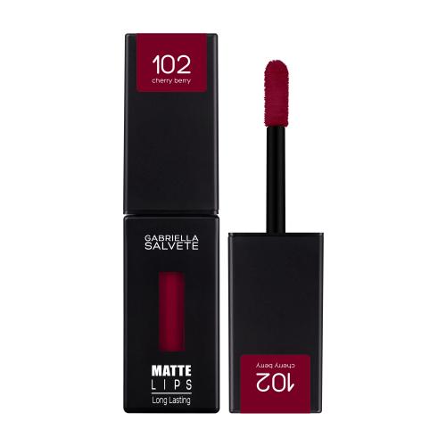 Gabriella Salvete Matte Lips 4,5 ml pomadka dla kobiet 102 Cherry Berry
