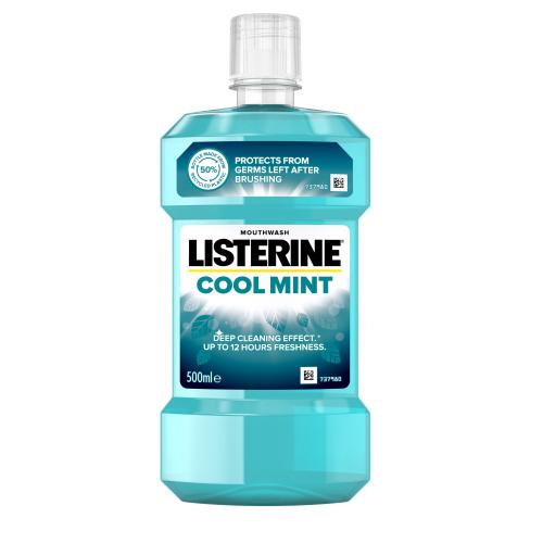 Listerine Cool Mint płyn do płukania ust odświeżający oddech 500 ml