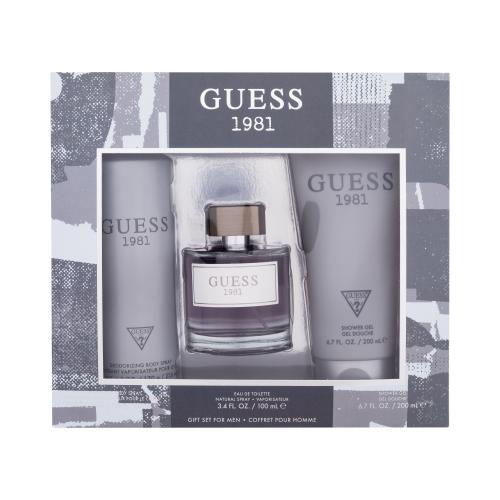GUESS Guess 1981 SET2 zestaw Edt 100 ml + Żel pod prysznic 200 ml + Dezodorant 226 ml dla mężczyzn