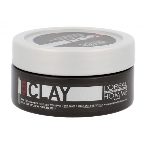 L’Oréal Professionnel Homme 5 Force Clay glina modelująca mocno utrwalający 50 ml