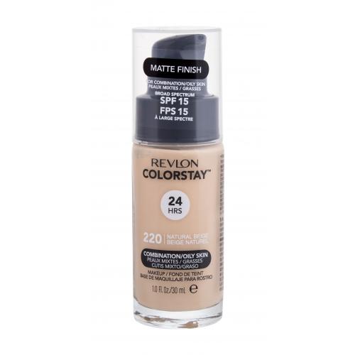 Revlon Cosmetics ColorStay™ SPF 15 długotrwały podkład matujący do skóry tłustej i mieszanej odcień 220 Natural Beige 30 ml