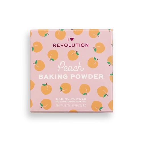 I Heart Revolution Baking Powder transparentny puder odcień Peach 22 g