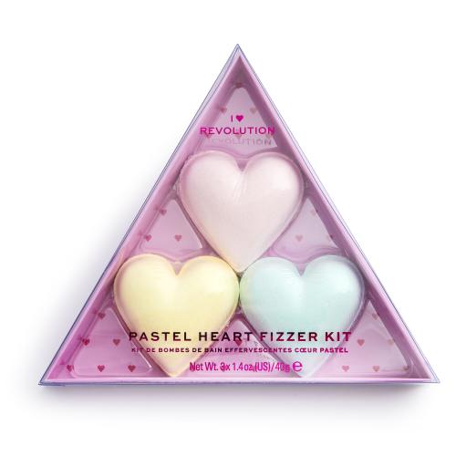 I Heart Revolution Fizzer Kit Pastel Heart zestaw do kąpieli dla kobiet