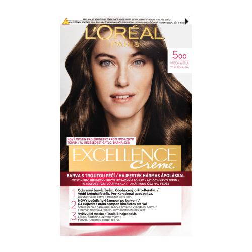 L’Oréal Paris Excellence Cool Creme farba do włosów odcień 400 Brown 1 szt.
