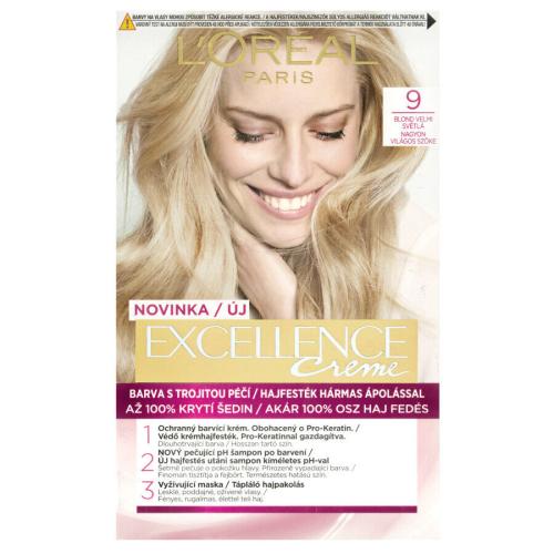 L’Oréal Paris Excellence Cool Creme farba do włosów odcień 9 Light Natural Blonde 1 szt.