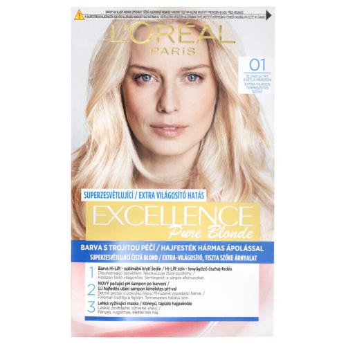 L’Oréal Paris Excellence Cool Creme farba do włosów odcień 01 Lightest Natural Blonde 1 szt.