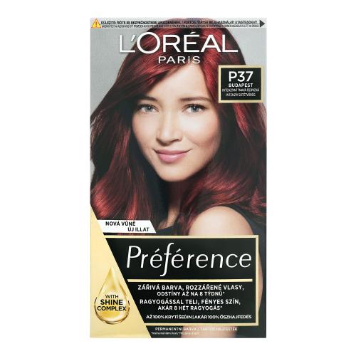 L’Oréal Paris Préférence Cool Blondes farba do włosów odcień 3.66 Intense Dark Red 1 szt.