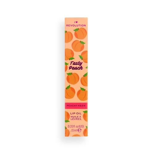 I Heart Revolution Tasty Peach tonujący olejek do ust odcień Peachy Keen 6 ml