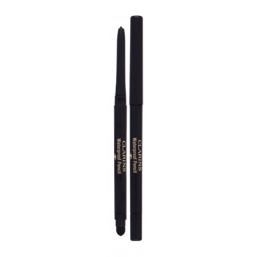 Clarins Waterproof Pencil wodoodporna kredka do oczu odcień 01 Black Tulip 0.29 g