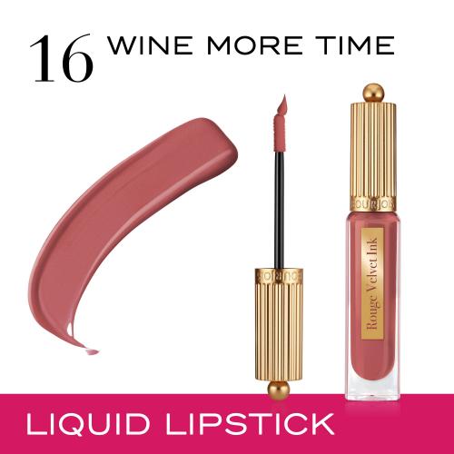 Bourjois Rouge Velvet Ink szminka w płynie z matowym wykończeniem odcień 16 Wine More Time 3.5 ml