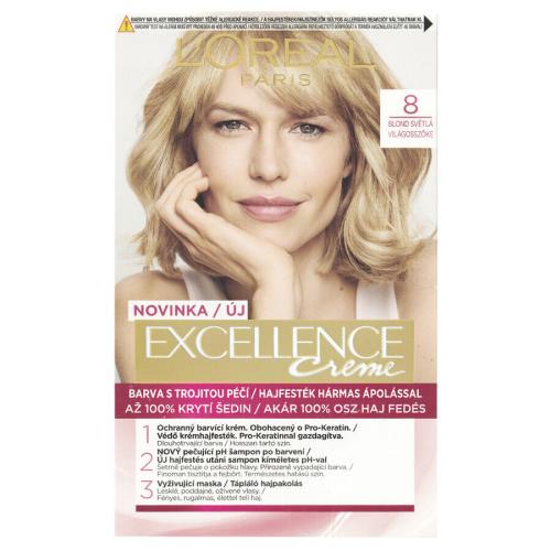 L’Oréal Paris Excellence Cool Creme farba do włosów odcień 8 1 szt.