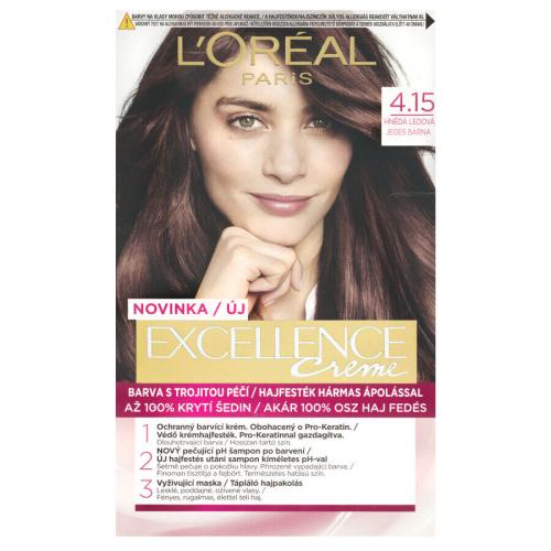 L’Oréal Paris Excellence Cool Creme farba do włosów odcień 4.15 1 szt.