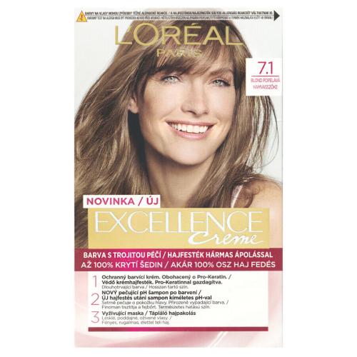 L’Oréal Paris Excellence Cool Creme farba do włosów odcień 7.1 1 szt.