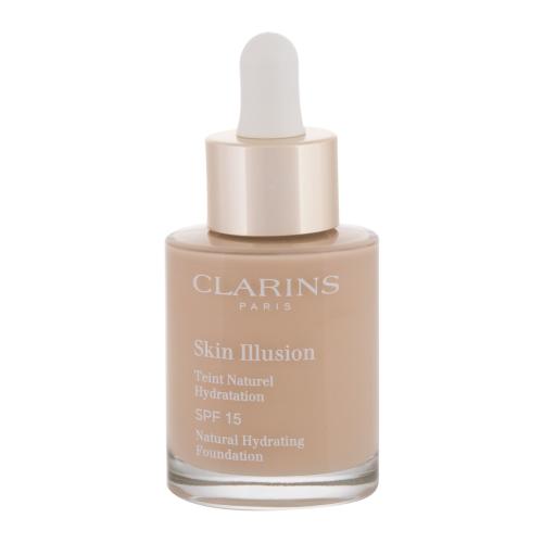 Clarins Skin Illusion Natural Hydrating Foundation rozświetlający podkład nawilżający SPF 15 odcień 105N Nude 30 ml