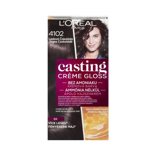 L’Oréal Paris Casting Creme Gloss farba do włosów odcień 4102 Iced Chocolate 1 szt.