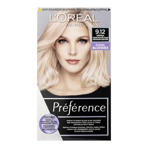 L’Oréal Paris Préférence farba do włosów odcień 9.12 Very Light Ash Beige Blonde 1 szt.