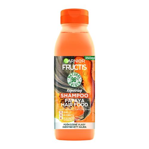 Garnier Fructis Papaya Hair Food szampon regenerujący do włosów zniszczonych 350 ml