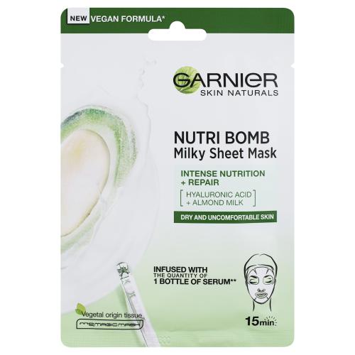 Garnier Skin Naturals Nutri Bomb maska odżywcza w płacie do skóry suchej 32 g