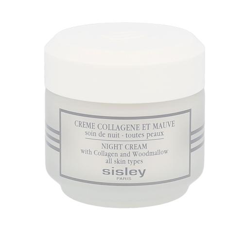 Sisley Night Cream With Collagen And Woodmallow 50 ml krem na noc dla kobiet Uszkodzone pudełko