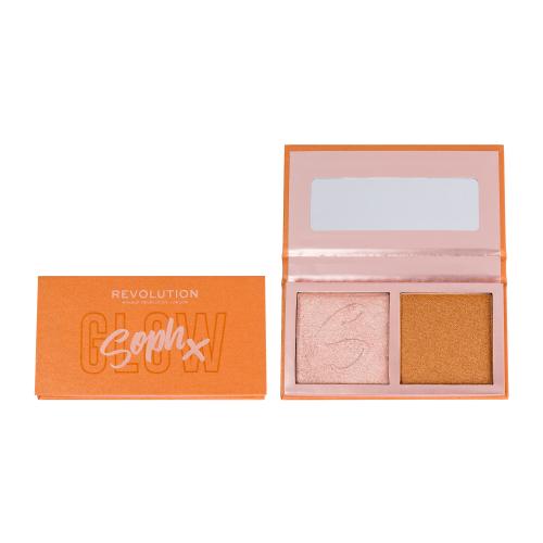 Makeup Revolution Soph X Face Duo paleta rozjaśniaczy odcień Honey Glaze 9 g