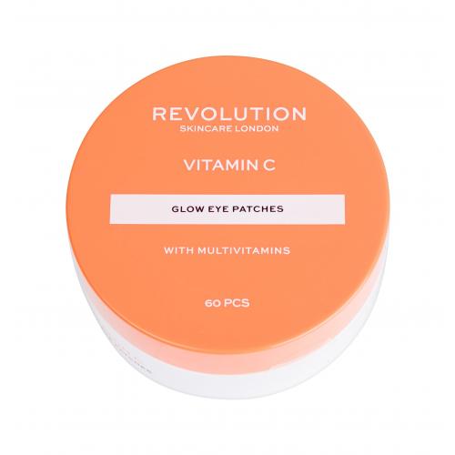 Revolution Skincare Vitamin C With Multivitamins hydrożelowa maska wokół oczu do rozjaśnienia i nawilżenia 60 szt.