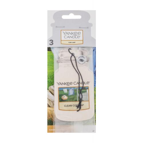 Yankee Candle Clean Cotton zawieszka zapachowa 3 szt.