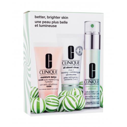 Clinique Even Better Clinical Gift Set zestaw Serum do twarzy 30 ml + oczyszczający żel do twarzy 30 ml + krem do twarzy 30 ml dla kobiet
