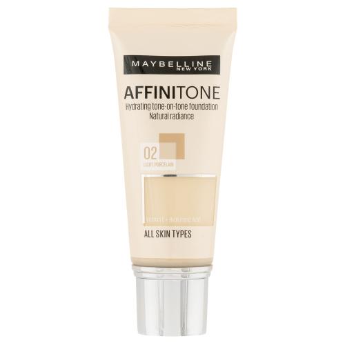 Maybelline Affinitone 30 ml podkład dla kobiet 02 Light Porcelain