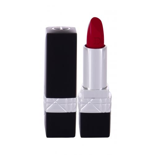 DIOR Rouge Dior szminka trwała flakon napełnialny odcień 999 Satin 3,5 g