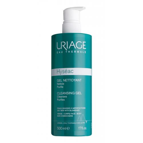 Uriage Hyseac Cleansing Gel delikatny żel oczyszczający do twarzy i ciała 500 ml