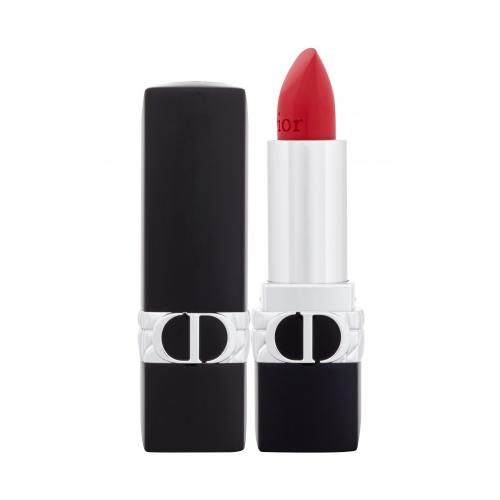 DIOR Rouge Dior szminka trwała flakon napełnialny odcień 080 Red Smile Satin 3,5 g
