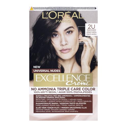 L’Oréal Paris Excellence Universal Nudes trwała farba do włosów odcień 2U 1 szt.