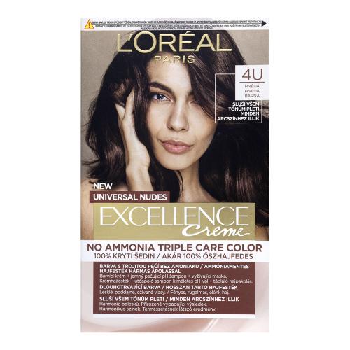L’Oréal Paris Excellence Universal Nudes trwała farba do włosów odcień 4U 1 szt.